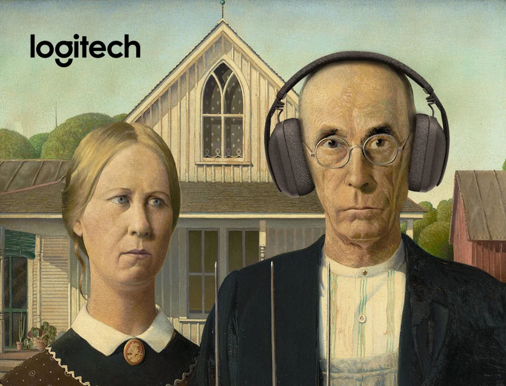 Logitech festmény kampány